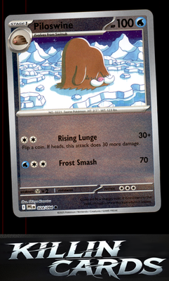 Reverse Holofoil Piloswine 024/094 Pokemon Common ME02: Phantasmal Flames Card N