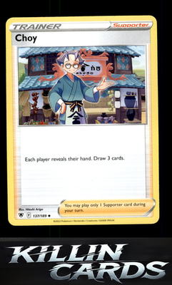 Choy 137/189 Pokemon Uncommon SWSH10: Astral Radiance Card NM