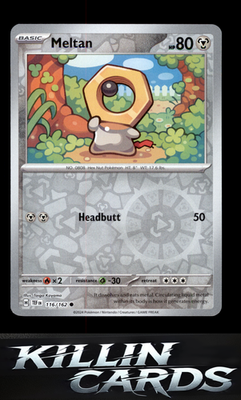 Reverse Holofoil Meltan - 116/162 116/162 Pokemon Common SV05: Temporal Forces C