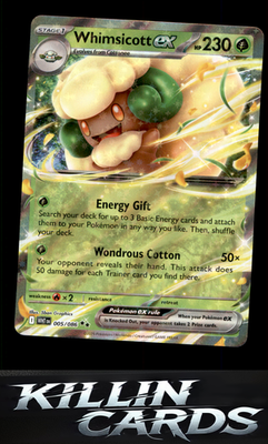 Whimsicott ex 005/086 Pokemon Double Rare SV: White Flare Card NM