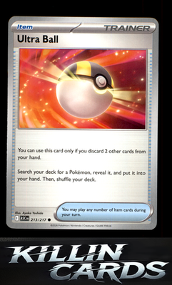 Ultra Ball - 213/217 213/217 Pokemon Common ME: Ascended Heroes Card NM