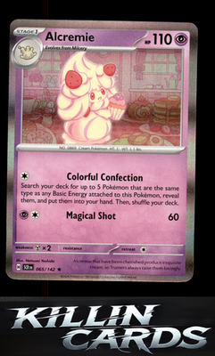 Alcremie 065/142 Pokemon Rare SV07: Stellar Crown Card NM