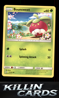 Bounsweet 17/236 Pokemon Common SM - Unified Minds Card NM