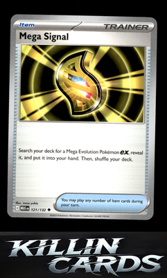 Mega Signal - 121/132 121/132 Pokemon Uncommon ME01: Mega Evolution Card NM