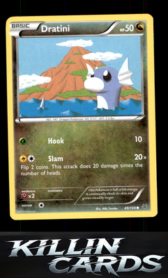 Dratini 49/108 Pokemon Common XY - Roaring Skies Card NM