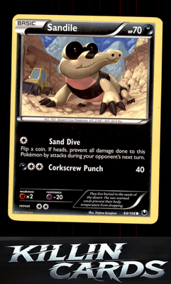 Sandile 64/108 Pokemon Common Dark Explorers Card LP
