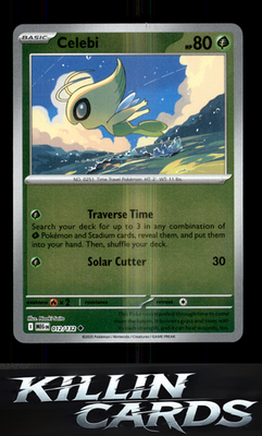 Reverse Holofoil Celebi 012/132 Pokemon Uncommon ME01: Mega Evolution Card NM