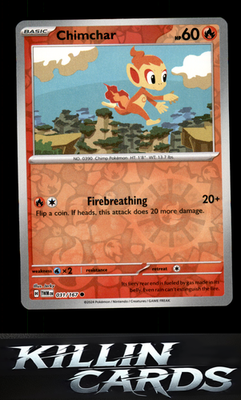 Reverse Holofoil Chimchar 031/167 Pokemon Common SV06: Twilight Masquerade Card