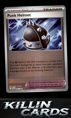 Reverse Holofoil Punk Helmet 092/094 Pokemon Uncommon ME02: Phantasmal Flames Ca