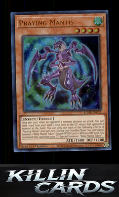 1st Edition Praying Mantis BLMR-EN033 YuGiOh Ultra Rare Battles of Legend: Monst