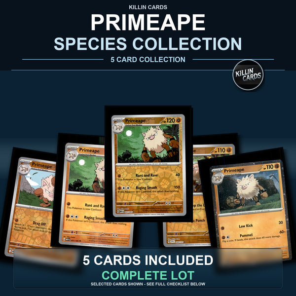 Pokemon TCG Primeape Species Collection 5 Different Cards