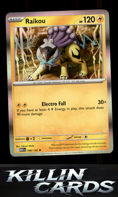 Raikou 048/132 Pokemon Rare ME01: Mega Evolution Card NM