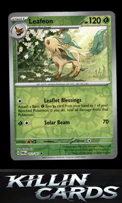 Reverse Holofoil Leafeon 011/167 Pokemon Uncommon SV06: Twilight Masquerade Card