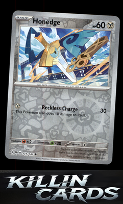 Reverse Holofoil Honedge - 131/182 131/182 Pokemon Common SV04: Paradox Rift Car