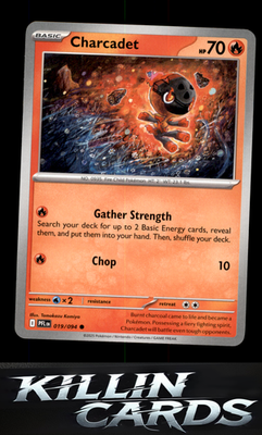 Charcadet 019/094 Pokemon Common ME02: Phantasmal Flames Card NM