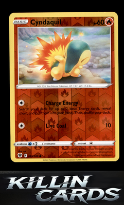 Reverse Holofoil Cyndaquil 023/189 Pokemon Common SWSH10: Astral Radiance Card N