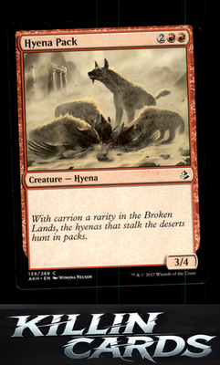 Hyena Pack 139 Magic C Amonkhet Card NM