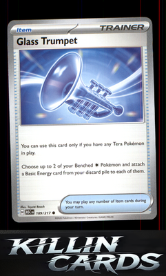 Glass Trumpet - 189/217 189/217 Pokemon Common ME: Ascended Heroes Card NM