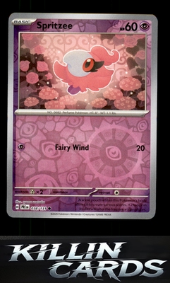 Reverse Holofoil Spritzee 038/131 Pokemon Common SV: Prismatic Evolutions Card N