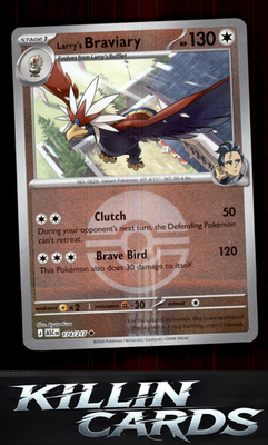 Reverse Holofoil Larry's Braviary (Poke Ball) 174/217 Pokemon Uncommon ME: Ascen