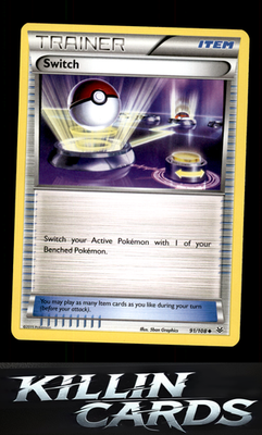 Switch 91/108 Pokemon Uncommon XY - Roaring Skies Card LP