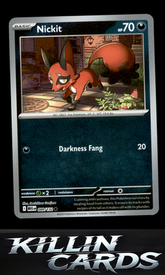 Reverse Holofoil Nickit 089/132 Pokemon Common ME01: Mega Evolution Card NM