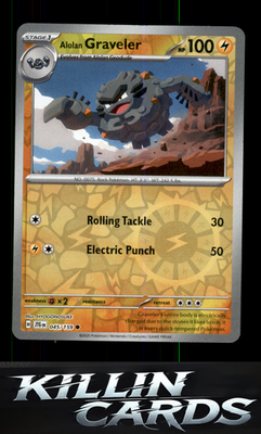 Reverse Holofoil Alolan Graveler 045/159 Pokemon Common SV09: Journey Together C