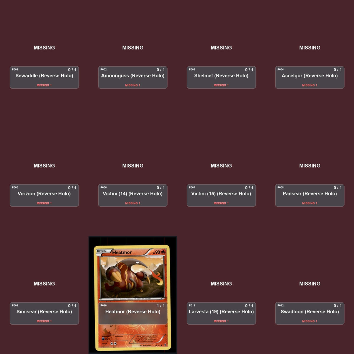 Pokemon TCG Noble Victories Reverse Holo Master Set 4 Reverse Holo Card