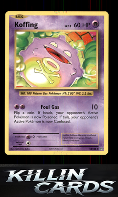 Koffing 50/108 Pokemon Uncommon XY - Evolutions Card NM