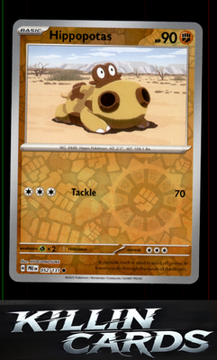 Reverse Holofoil Hippopotas 052/131 Pokemon Common SV: Prismatic Evolutions Card