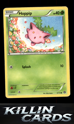 Hoppip 3/114 Pokemon Common XY - Steam Siege Card LP