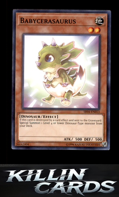 Babycerasaurus SR04-EN013 YuGiOh Common Structure Deck: Dinosmasher's Fury Card
