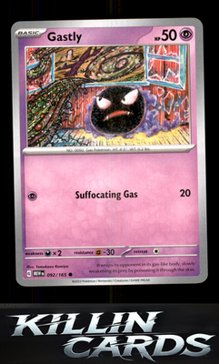 Gastly 092/165 Pokemon Common SV: Scarlet & Violet 151 Card NM