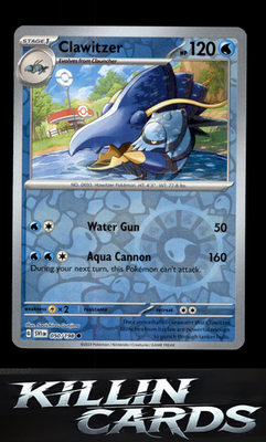 Reverse Holofoil Clawitzer 050/198 Pokemon Common SV01: Scarlet & Violet Base Se