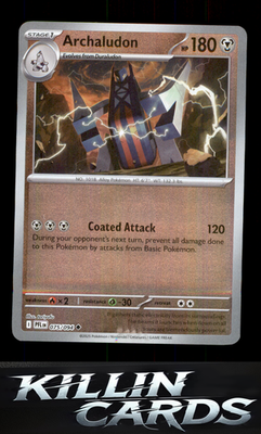 Reverse Holofoil Archaludon 075/094 Pokemon Uncommon ME02: Phantasmal Flames Car
