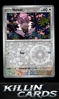 Reverse Holofoil Noibat 090/131 Pokemon Common SV: Prismatic Evolutions Card NM