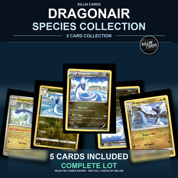 Pokemon TCG Dragonair Species Collection 5 Different Cards
