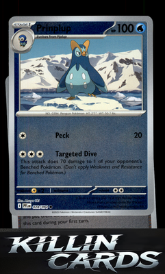 Reverse Holofoil Prinplup 028/094 Pokemon Common ME02: Phantasmal Flames Card NM