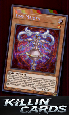 1st Edition Time Maiden BLLR-EN035 YuGiOh Secret Rare Battles of Legend: Light's