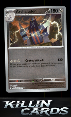 Reverse Holofoil Archaludon 075/094 Pokemon Uncommon ME02: Phantasmal Flames Car