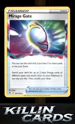 Mirage Gate 163/196 Pokemon Uncommon SWSH11: Lost Origin Card NM