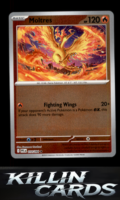 Reverse Holofoil Moltres 014/094 Pokemon Rare ME02: Phantasmal Flames Card NM