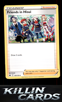 Friends in Hisui 130/159 Pokemon Uncommon SWSH: Crown Zenith Card NM