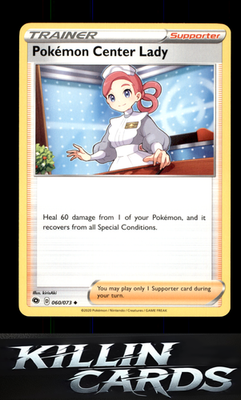 Pokemon Center Lady 60/73 Pokemon Uncommon Champion's Path Card NM
