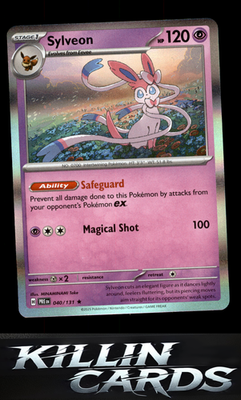 Sylveon 040/131 Pokemon Rare SV: Prismatic Evolutions Card NM