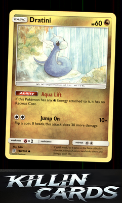 Dratini (148) 148/236 Pokemon Common SM - Unified Minds Card LP