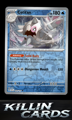 Reverse Holofoil Cetitan - 054/191 054/191 Pokemon Common SV08: Surging Sparks C