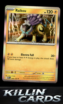 Raikou 048/132 Pokemon Rare ME01: Mega Evolution Card NM