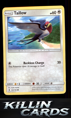 Taillow 103/145 Pokemon Common SM - Guardians Rising Card LP