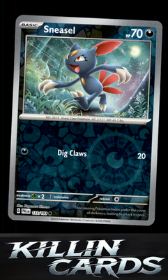 Reverse Holofoil Sneasel 133/193 Pokemon Common SV02: Paldea Evolved Card NM